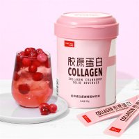 姿美堂SIMEITOL蔓越莓胶原蛋白粉肽粉固体饮料非口服液180g(6g*30袋)鱼胶原蛋白肽粉红酒胶原丸片女男