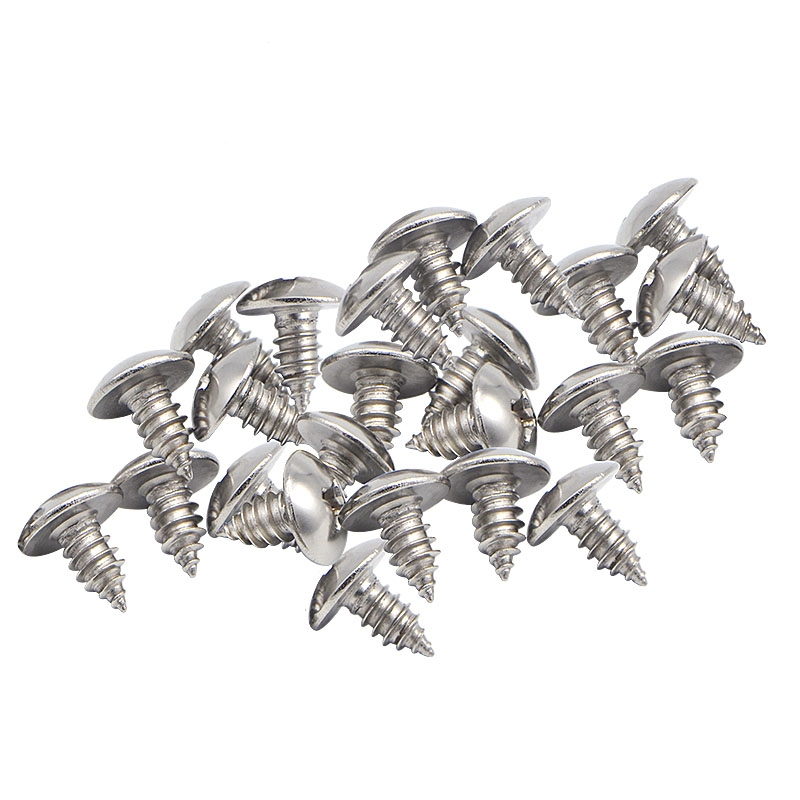 不锈钢回固十字大扁头自攻螺丝钉蘑菇钉木螺钉按斤螺丝m3m4m5视频