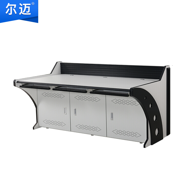 尔迈 机房操作台指挥调度台工控台中心控制监控桌 H系列三联