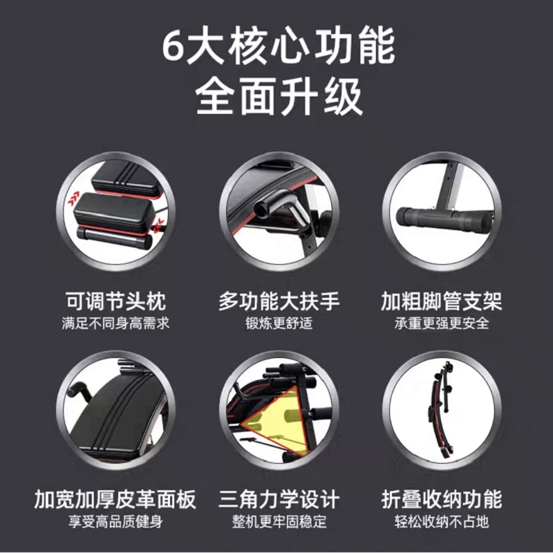 AKS 腹肌板 健身器材辅助器械家用多功能运动男士锻炼仰卧起坐板器材高清大图