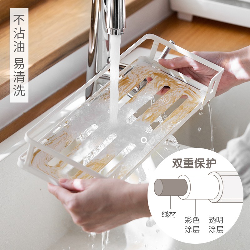 厨房置物架壁挂免打孔调味料架用品家用大全收纳架刀架收纳层架 三维工匠高清大图
