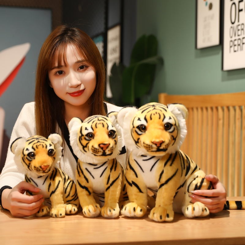 虎年吉祥物仿真小老虎毛绒玩具智扣公仔生肖老虎玩偶布娃娃男新年礼物