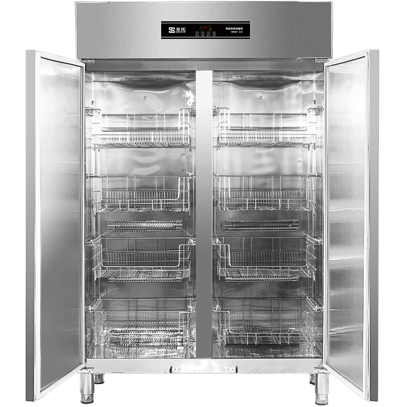 圣托(Shentop)1000L热风循环双门智能变频消毒柜(四层全卡盘) DAC07高清大图