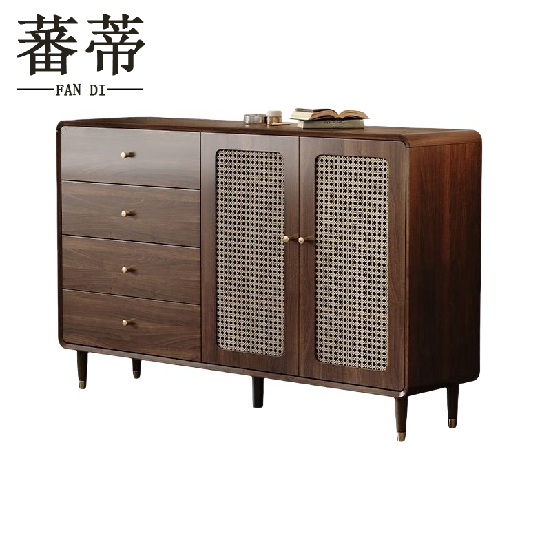 蕃蒂收纳柜二门四 抽 台高清大图