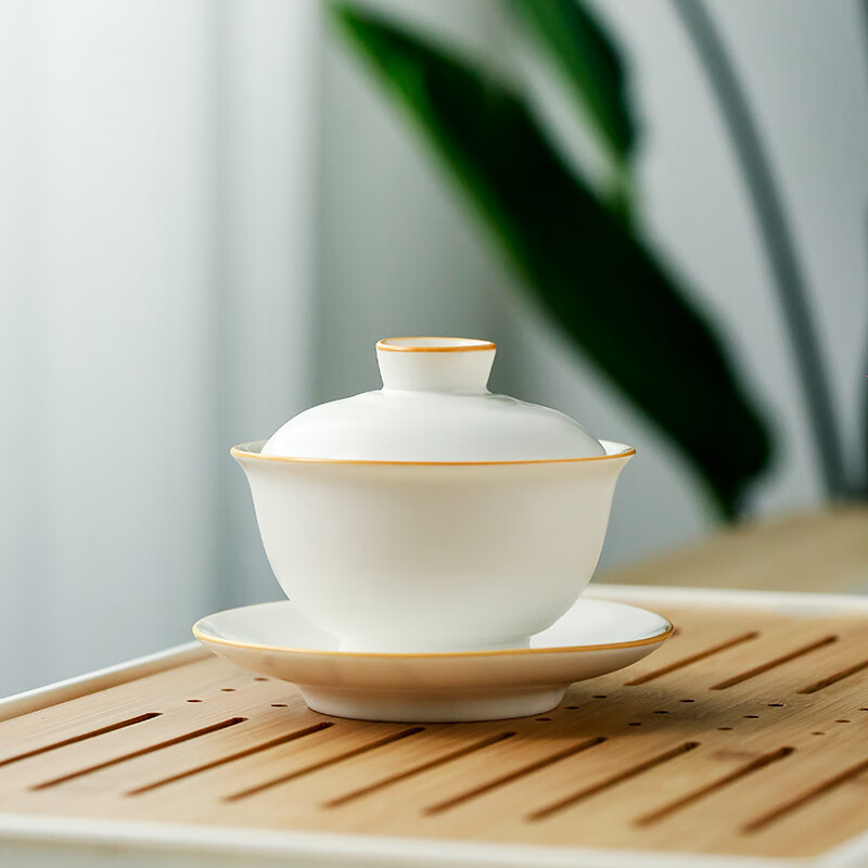 苏氏陶瓷(SUSHI CERAMICS) J0139 脂白简约功夫茶具 200m1 (单位:套)高清大图