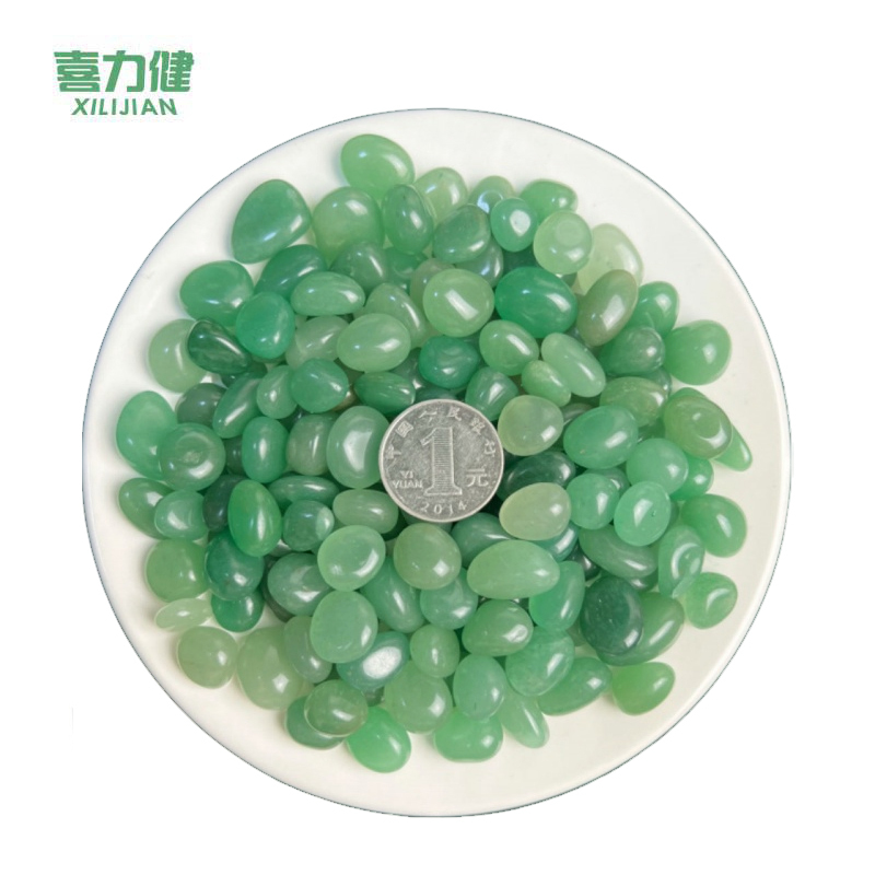 喜力健 七彩雨花石 1.5CM*2CM-绿色 包高清大图