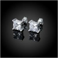 E065Silver Earrings 925纯银耳环日韩耳钉女气质百搭简约防过敏送女朋友七夕情人节礼物