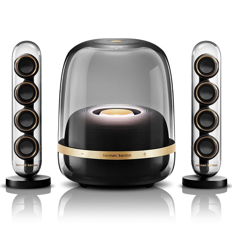哈曼卡顿 [ 赵露思同款] 音乐水晶四代 蓝牙音箱 音响 家用音响 SoundSticks4 无线水晶4 黑金