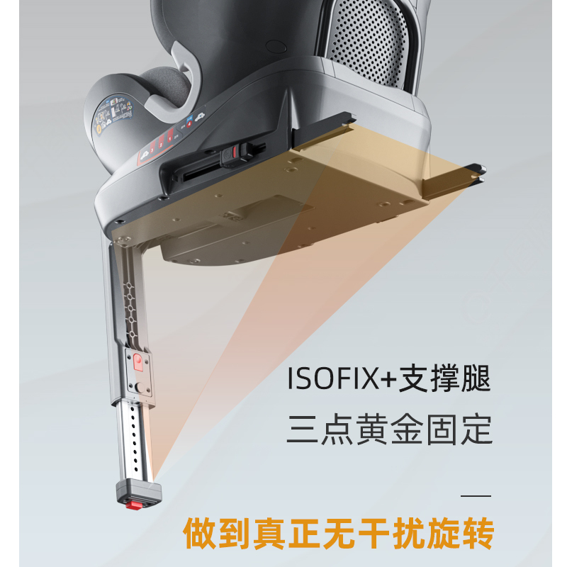 innokids儿童安全座椅0-4-12岁汽车用婴儿宝宝车载360度旋转坐躺