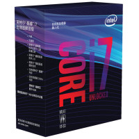 Intel/英特尔 intel 酷睿i7-8700k 盒装八代CPU处理器 六核心 3.7GHz LGA 1151 台式机处理器 支持Z370 B360主板