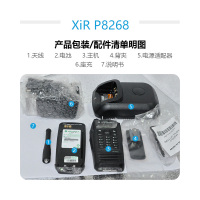 摩托罗拉(MOTOROLA)XIR P8268手持双向数字对讲机 集成的GPS位置跟踪 黑色