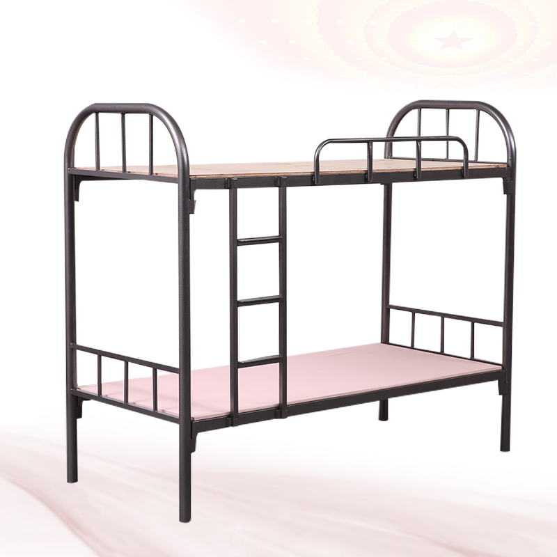 [红心家居]双层铁架床单人铁床上下铺床高清大图