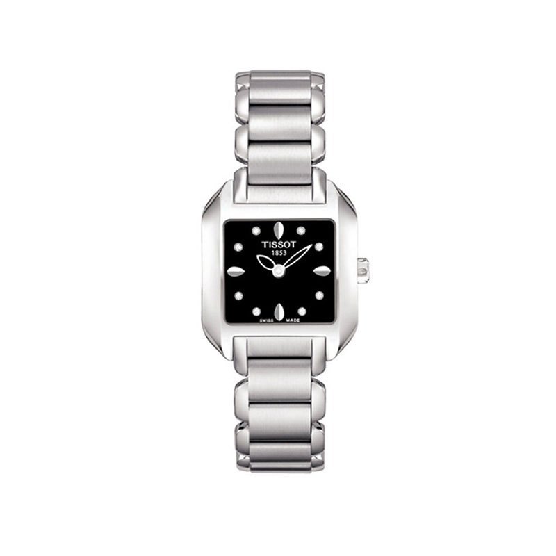 天梭 瑞士品牌 TISSOT 手表海浪系列 时尚 简约石英 金属 钢带女士手表T02.1.285.54 石英表 女
