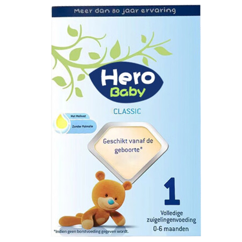 有效期到26年12月-Hero Baby经典纸盒婴幼儿配方奶粉1段(0-6个月)700g盒装高清大图