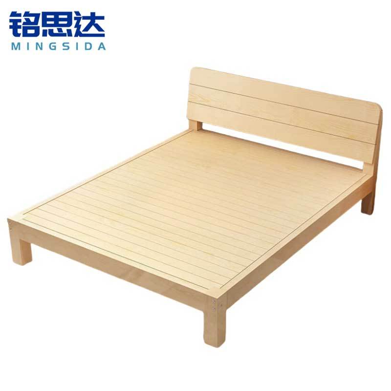 铭思达实木床1.8米张高清大图