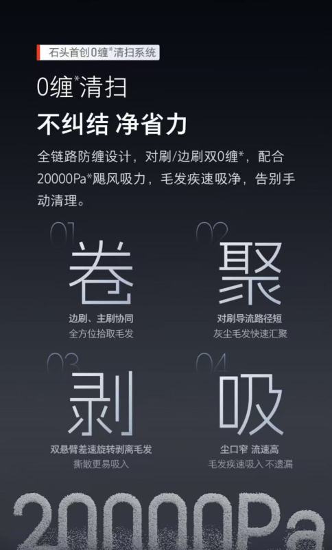 石头自清洁扫地机器人G30上下水扫拖一体高清大图