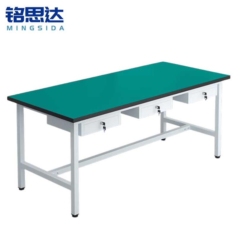铭思达轻型防静电工作台180*80*75cm三抽张