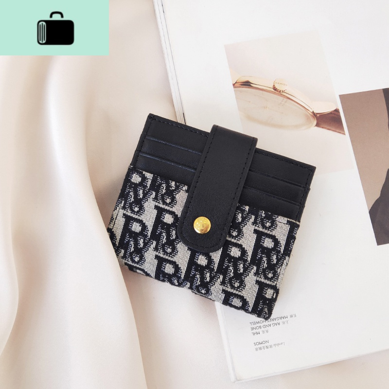 皮对折钱包女士新款2020时尚精致简约小巧短款大容量钱卡包一体NEW LAKE 黑色预售7.10左右发