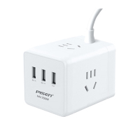 品胜 魔方带线插座 KU-43C (苹果白)PET挂卡装 单个装