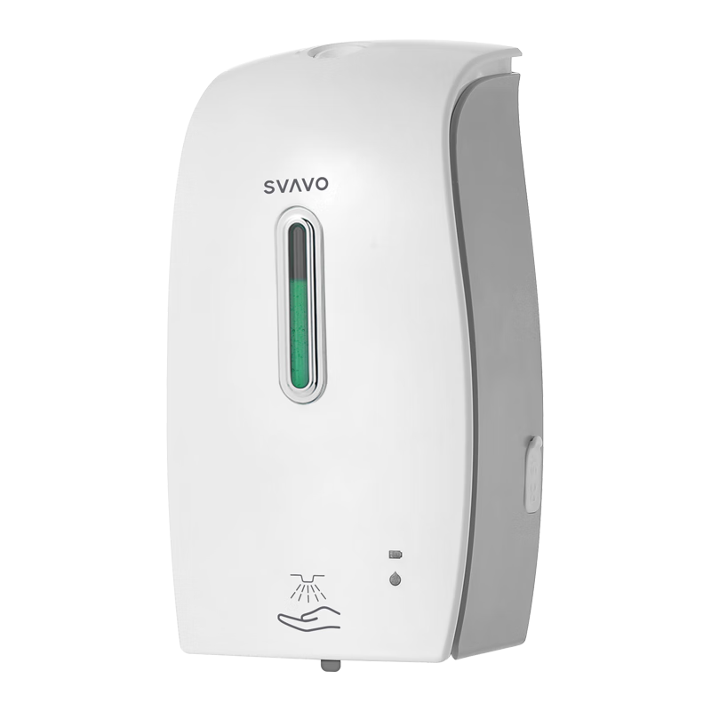 瑞沃(SVAVO)自动感应皂液器免打孔泡沫洗手液盒壁挂洗手液机酒店卫生间皂液盒 PL-151049 灰色【喷雾