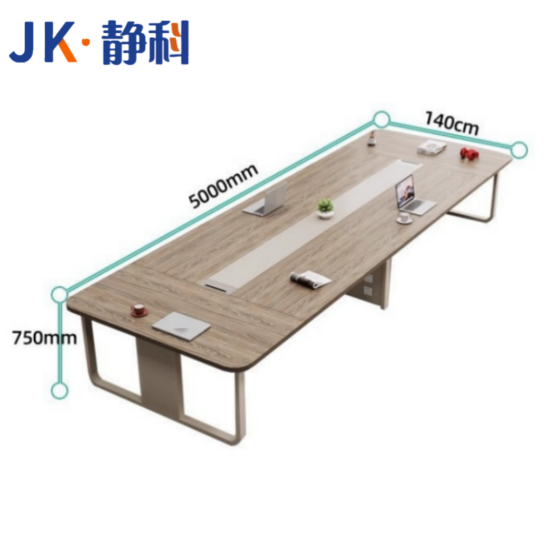 静科会议桌5*1.4*0.75m张高清大图