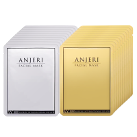 RAY/ANJERI银色金色面膜20片/2盒（新老包装随机发） 蜗牛蚕丝面膜面贴膜嫩白补水保湿滋润营养淡化痘印 泰国进口