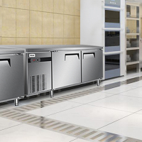 Haier/海尔 SP-426C2 426升1.8米冷藏操作台大冰柜 商用厨房冰箱冷柜保鲜