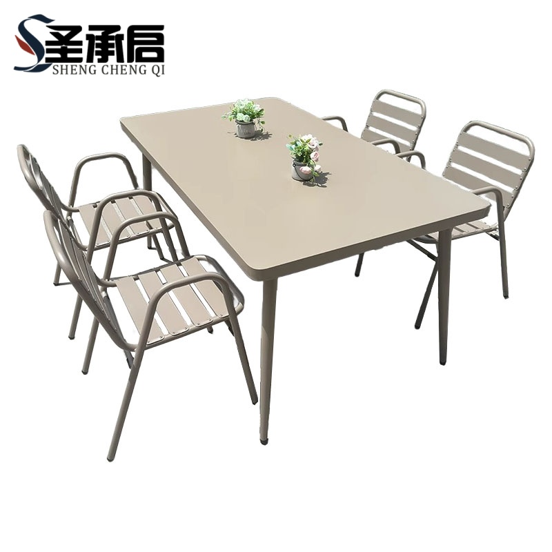 圣承启 桌椅 160长桌X4椅 套高清大图