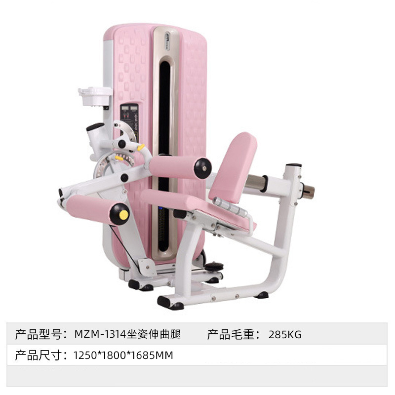 亿迈女子健身房器械哈克深蹲高低拉大腿内外侧臀桥器私教塑形全套-MZM-1314坐姿伸曲腿双功能
