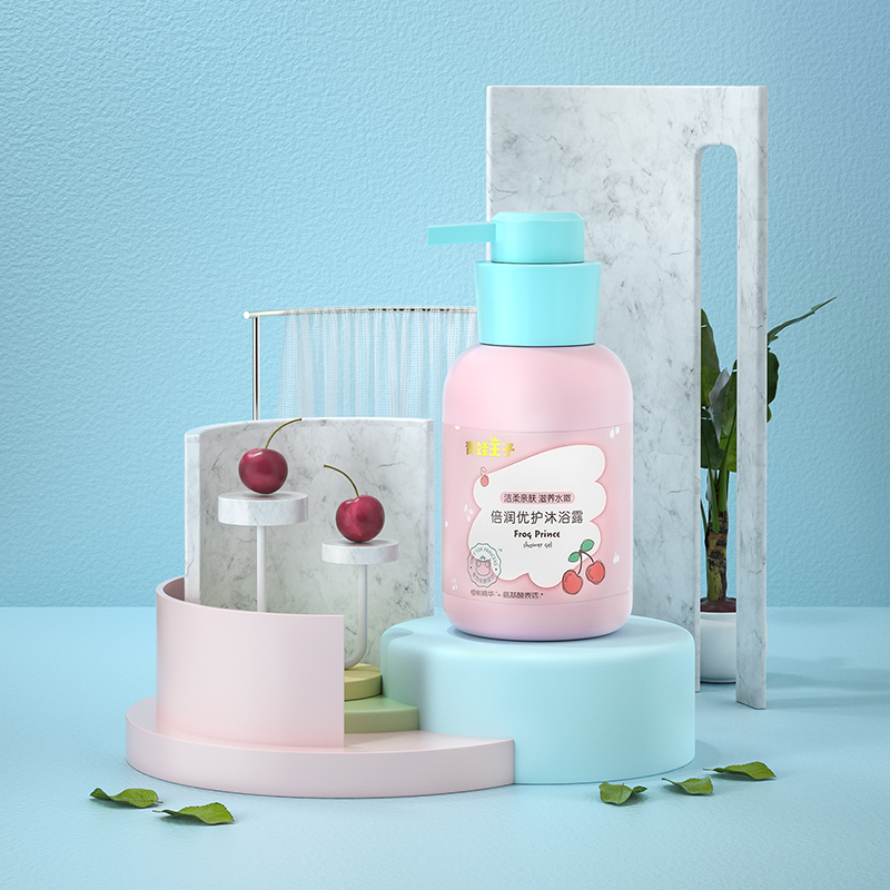 青蛙王子洗发水女孩专用洗发沐浴二合一樱桃味300ml