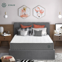 ZINUS际诺思席梦思垫子简约现代天然乳胶弹簧透气床垫家用1.5m1.8米软硬适中单人双人床垫 奥兰多M3