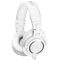 铁三角(Audio-technica)ATH-M50X WH 头戴式专业全封闭音乐HIFI耳机 白色