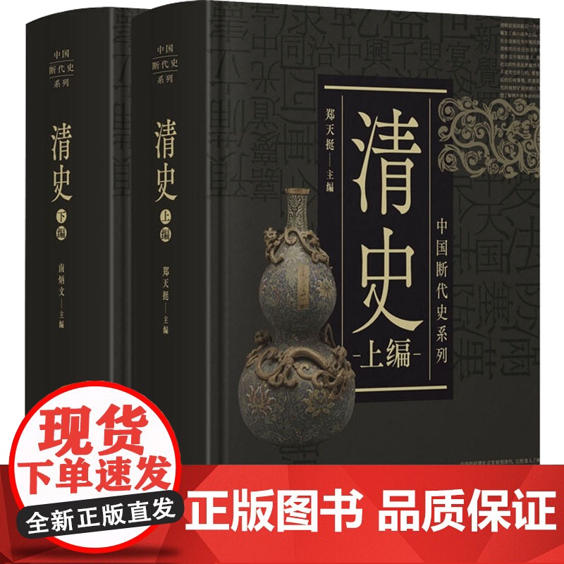 清史全二册 中国断代史系列精装版套装上下册中国古代清史研究标配丛书 上海人民出版社高清大图