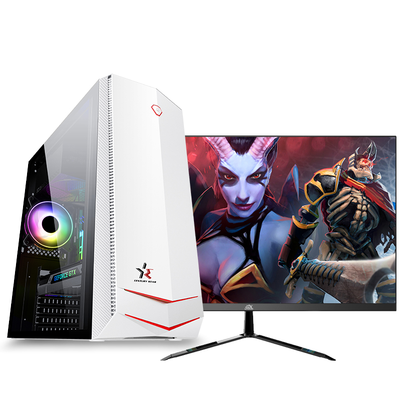 铭能 i9级八核E5-2660/GTX1650 4G独显/16G内存/480G SSD固态 台式电脑 台式机 电脑主机 组装电脑 家用办公学生游戏电脑台式DIY组装机+21.5英寸高清大图