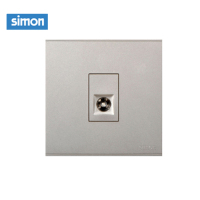 西蒙(simon) E6 插座开关插板86型开关插座面板 电视插座 单电视 香槟金