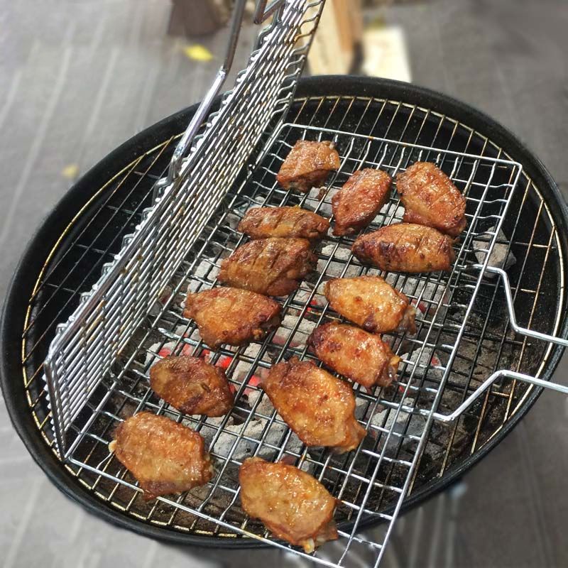 款式2[小号] 烤鱼夹子烧烤用具不锈钢烧烤网烧烤夹板网烧烤架子烤韭菜篦子商用