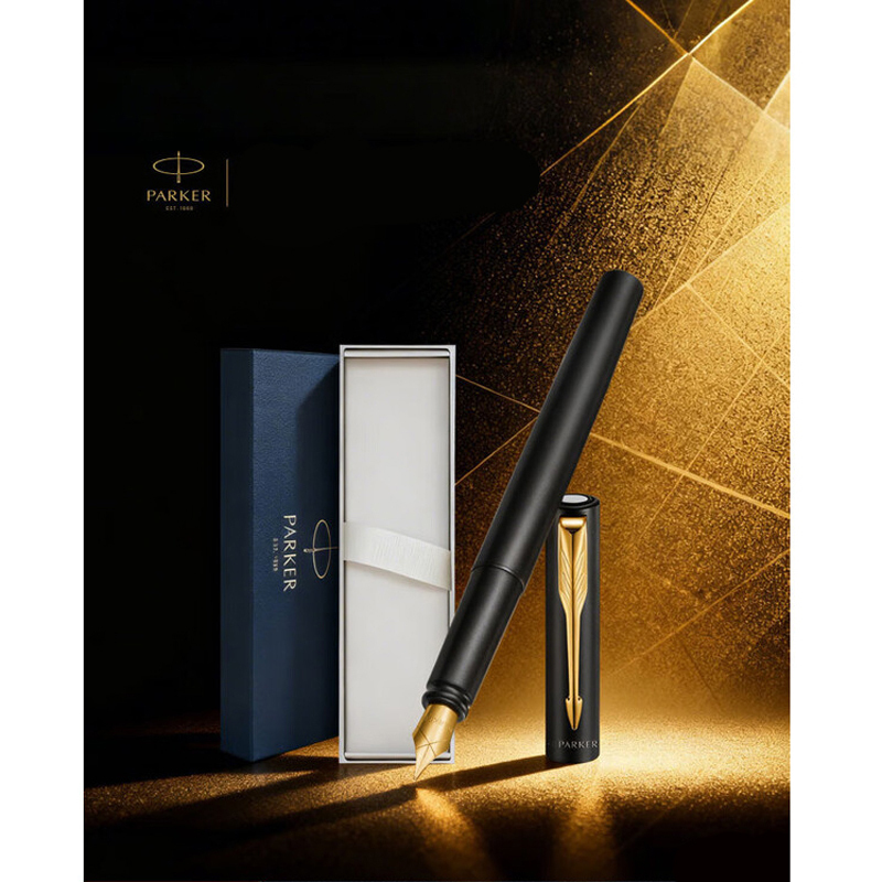 派克(PARKER)钢笔威雅XL经典黑金夹墨水笔