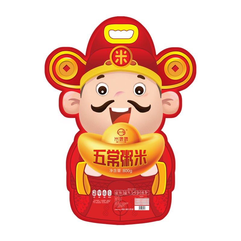 米妹妹(MIMEIMEI) 财神送宝粥米800g高清大图