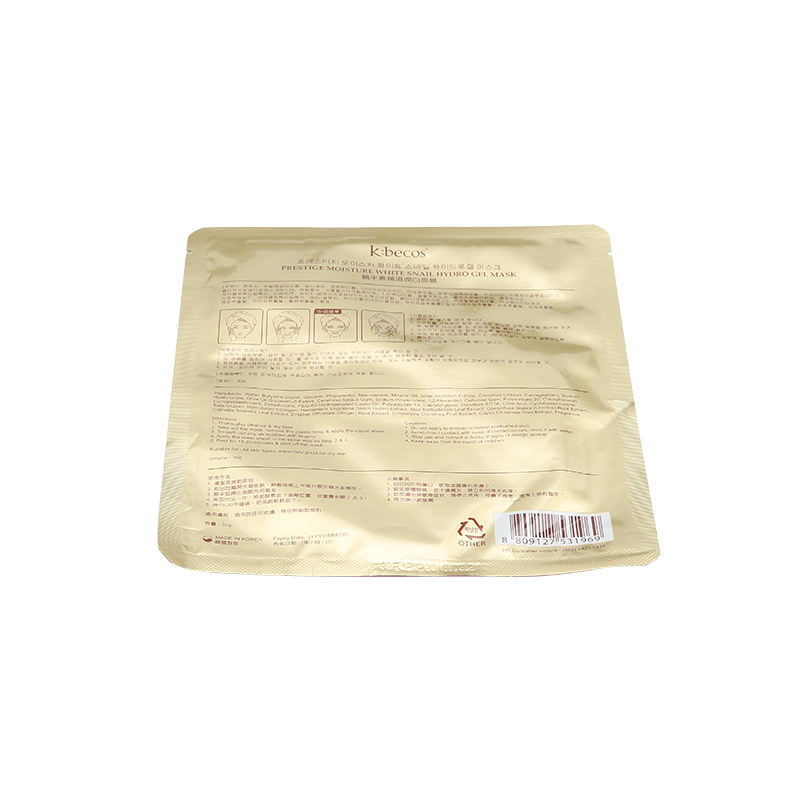 K becos蝸牛素補濕潤 白麵膜1片