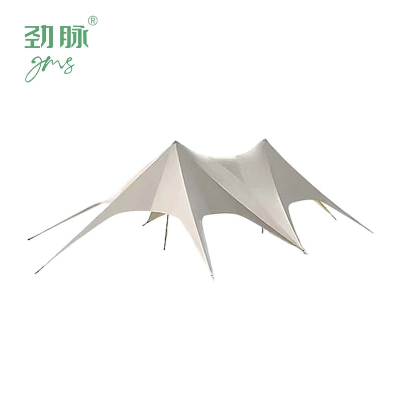 劲脉 三峰天幕 米黄色-20*8.6*4.5M 顶高清大图