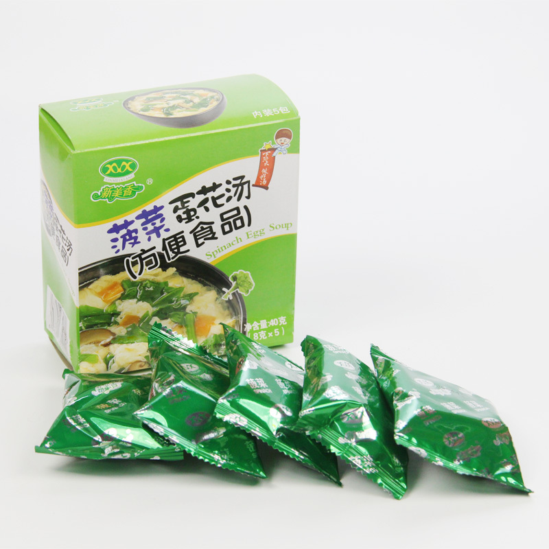 新美香 蔬菜速食汤 方便即食 菠菜蛋花汤 8g*5袋/盒