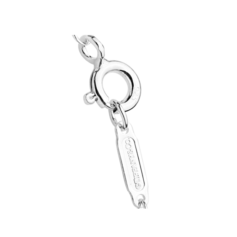 [直营]TIFFANY&CO.蒂芙尼 925银 欧美风格 女士心型吊坠项链 银色 送恋人