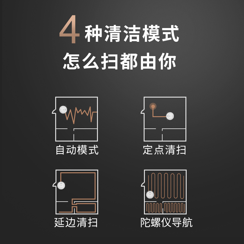 浦瑞克(Pureatic)V2-003 扫地机器人 全自动家用超薄静音智能吸尘器 吸米粒 吸扫拖一体 适用90-120㎡
