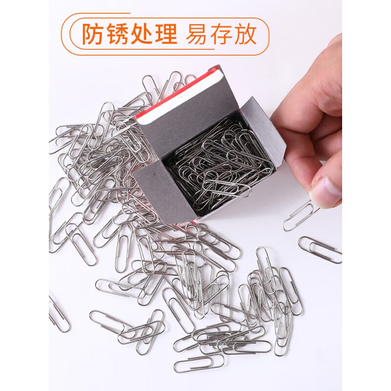 晨光ABS91696办公用3号金属回形针(100枚-盒)高清大图