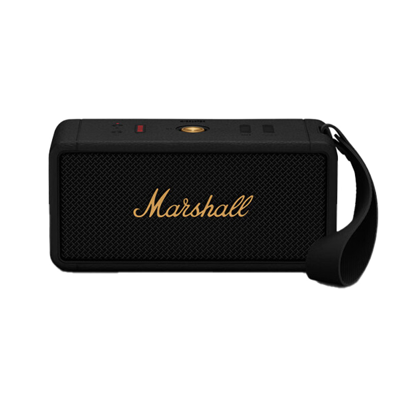 MARSHALL(马歇尔)MIDDLETON音箱便携式无线蓝牙家用户外防水音响 黑金色高清大图