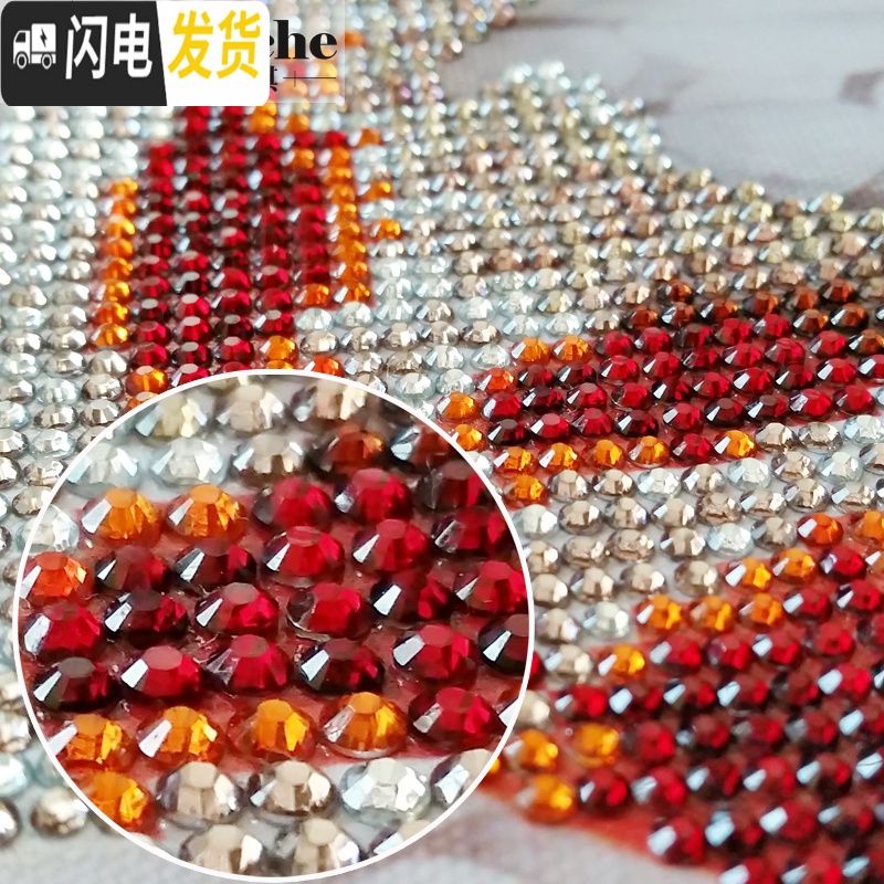 三维工匠钻石画2019新款客厅满钻莲年有余九鱼水晶贴砖自己 水晶圆钻[贴九条鱼]尺寸:80*37厘米加钻30新手十字绣高清大图