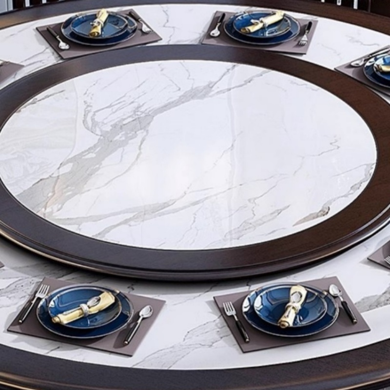 豫龙都 转盘餐桌 实木 张高清大图