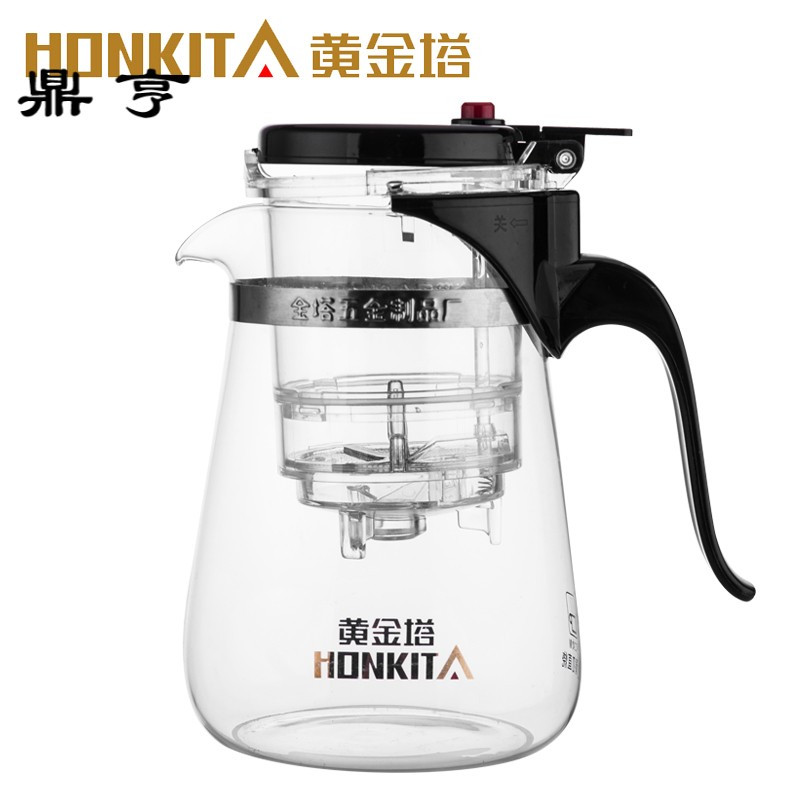 鼎亨玻璃飘逸杯泡茶壶全过滤泡茶杯花茶壶玲珑茶具冲茶壶冲茶器