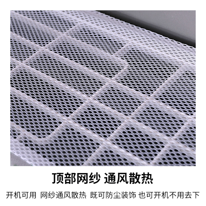 幸福派 挂机空调罩格力美的挂机空调防尘罩开机不取卧室1.5P匹挂式空调罩套盖布 4043手绘招財猫 92*20*35cm高清大图