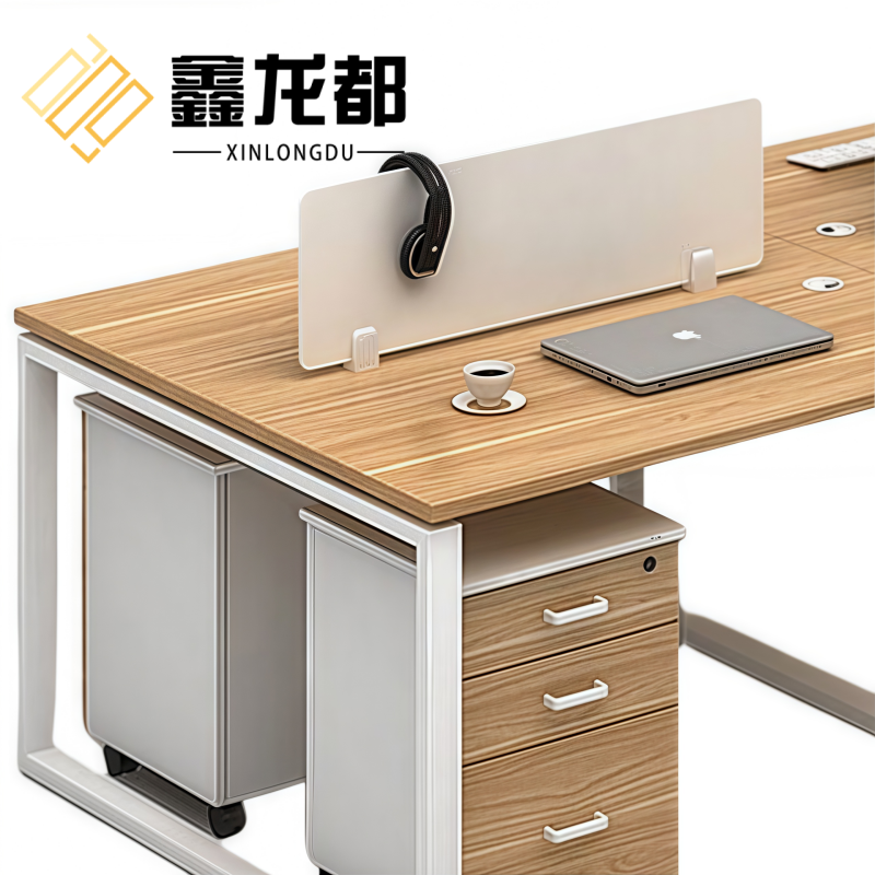 鑫龙都职员桌2.4米张高清大图
